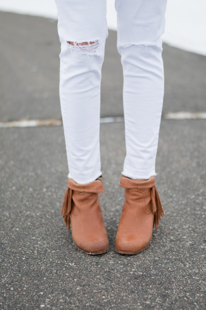 How to Wear White Denim in Winter - The Styled Press