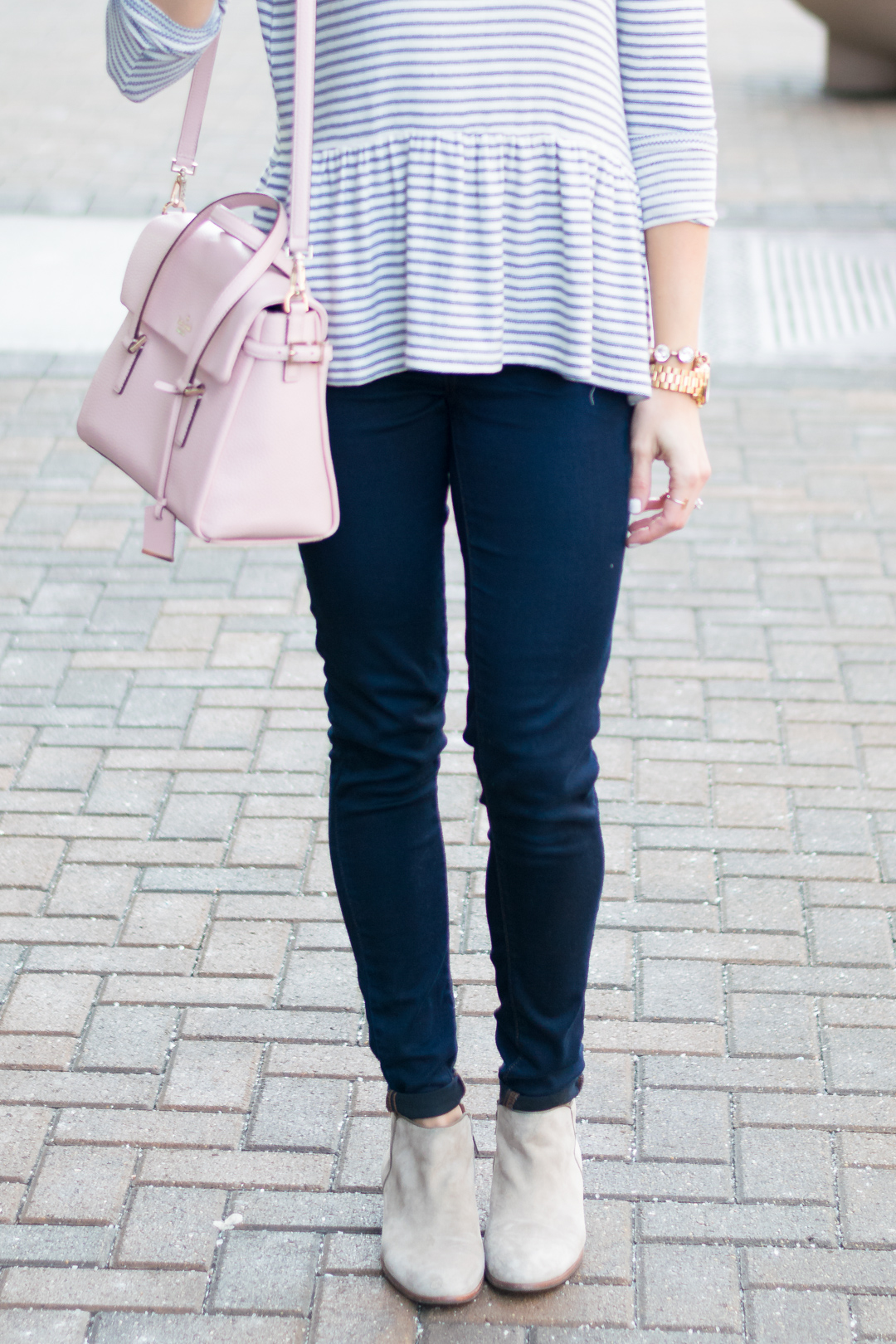 Stripe Peplum