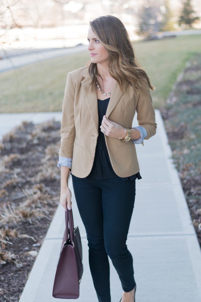 Wear to Work: Camel Blazer - The Styled Press