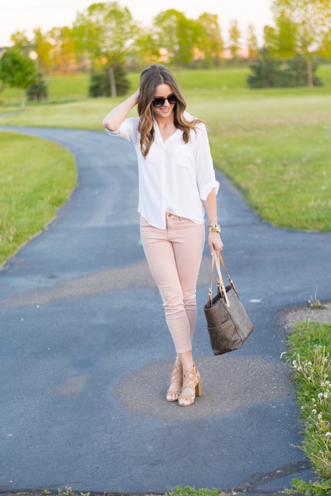 Wear to Work: Cropped Blush Pants - The Styled Press