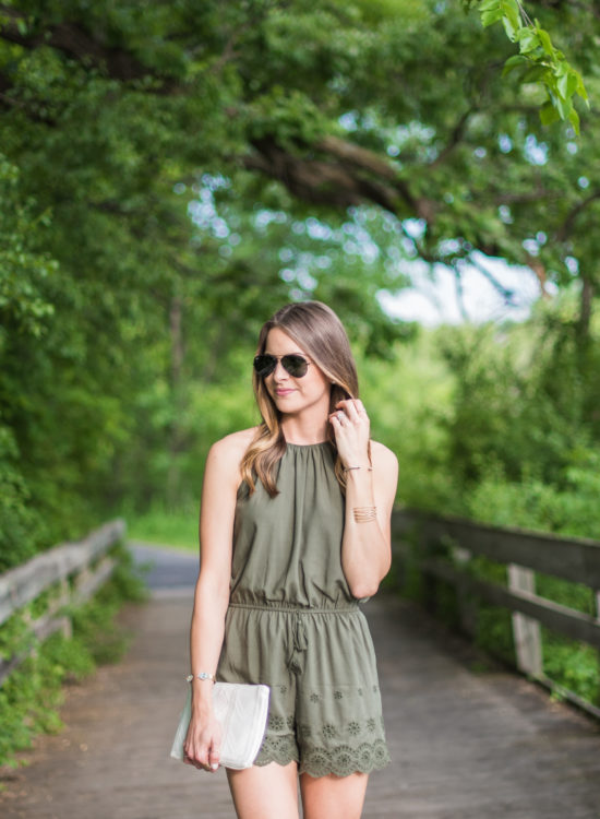 target-high-neck-olive-romper