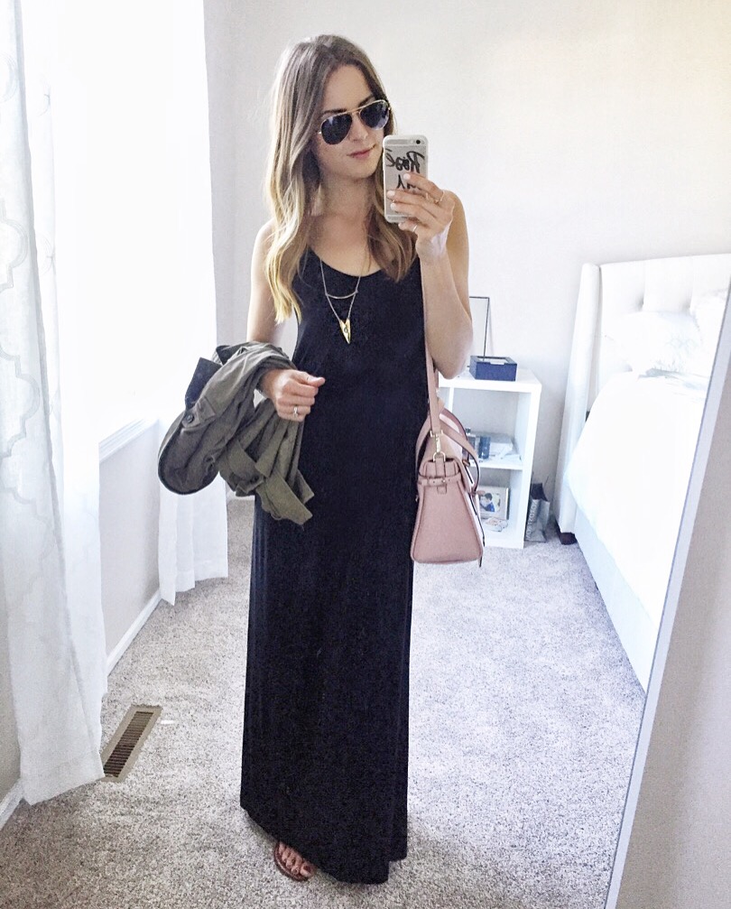 lush knit maxi dress