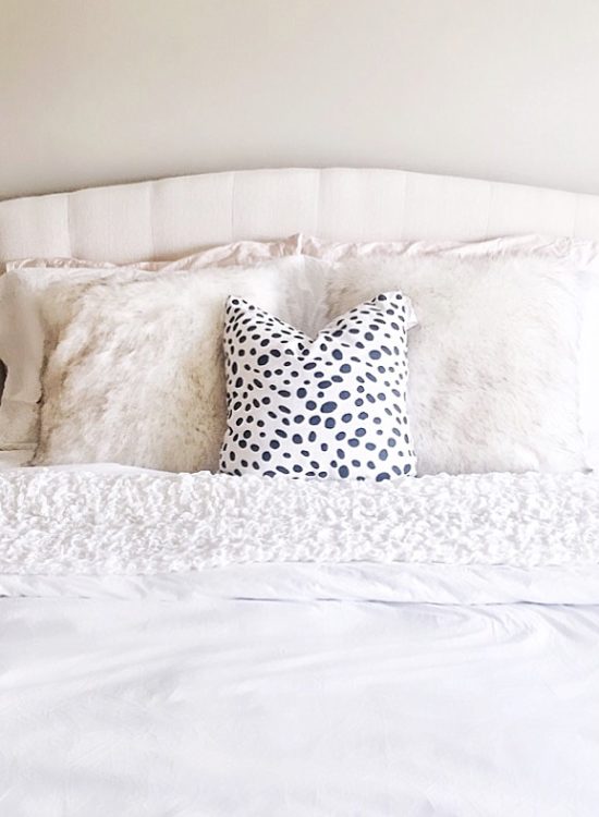 Dalmation-pillow-neutral-bedroom