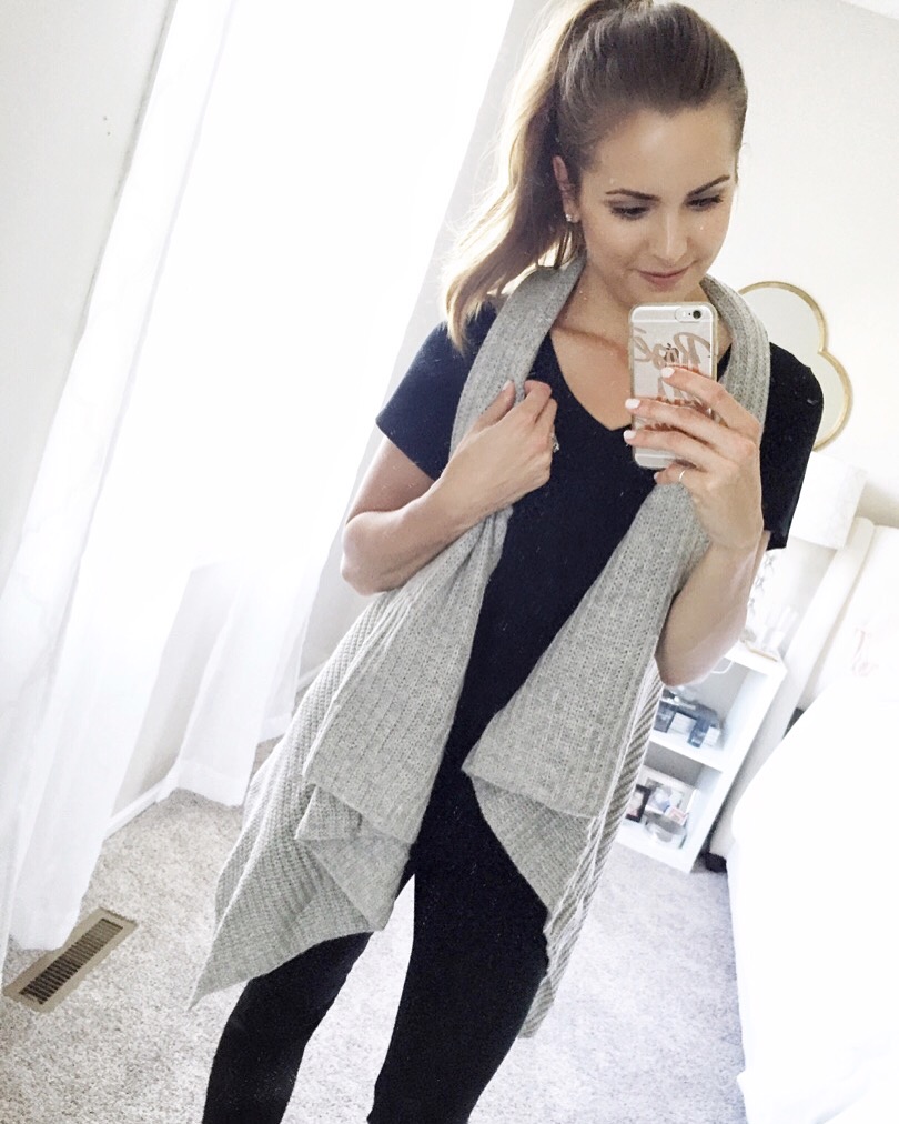 gray-Knit-vest-outfit