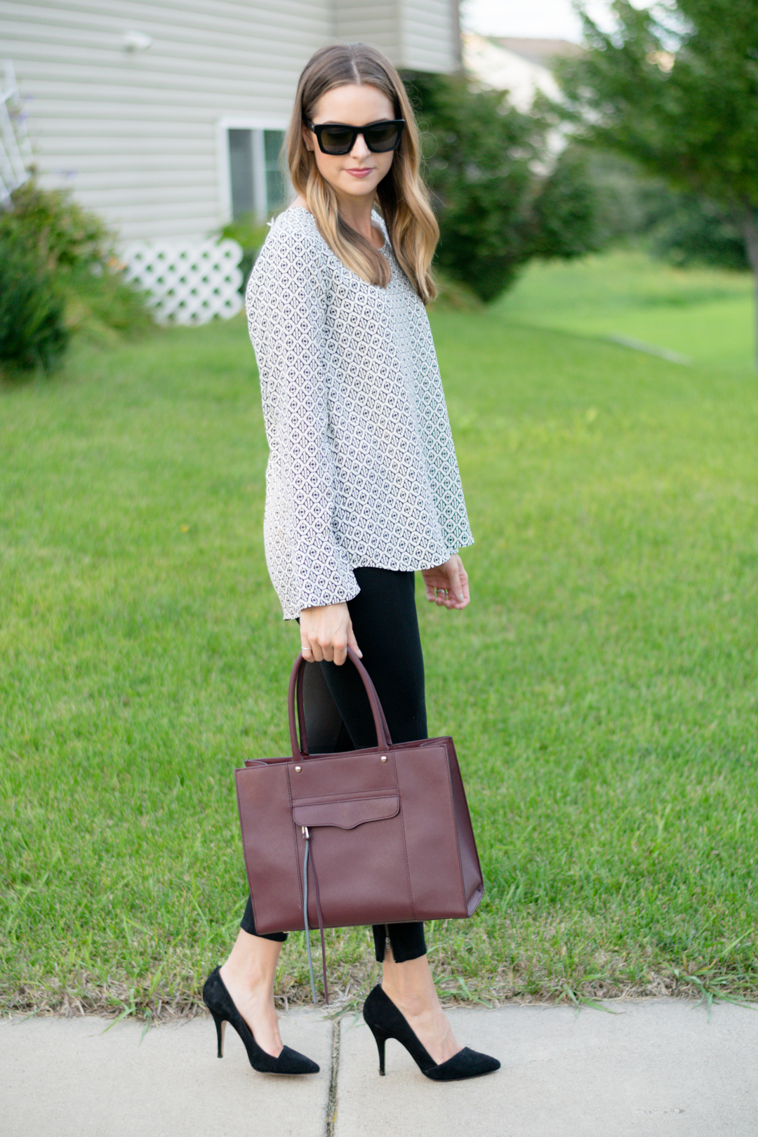 Wear to Work: Bell Cuff High-Low Blouse - The Styled Press