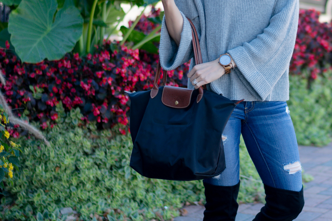 nordstrom leith cowl neck pullover, fall 2016 outfit, gray turtleneck outfit, wood watches, fall accessories, jord watch, frankie series watch