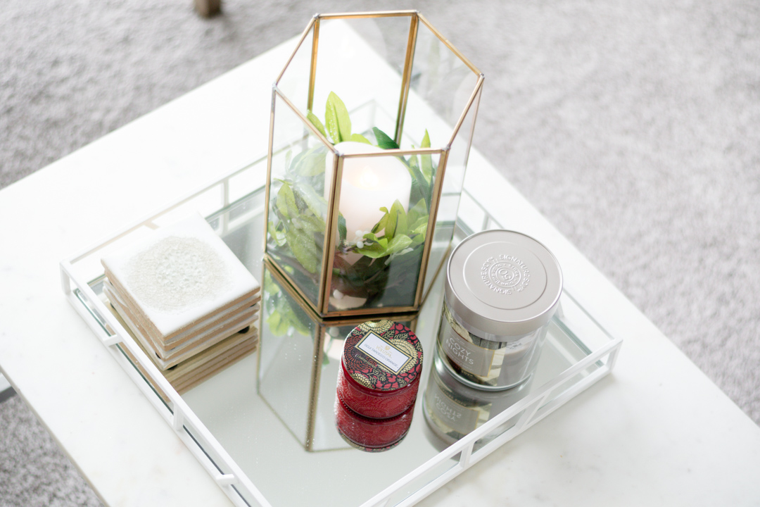 coffee table tray decor