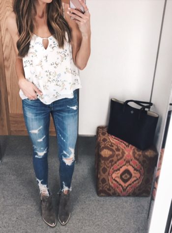 nordstrom fitting room diaries, lush floral tank, 2017 spring outfits, blogger outfits, minneapolis fashion blogger, new nordstrom faves