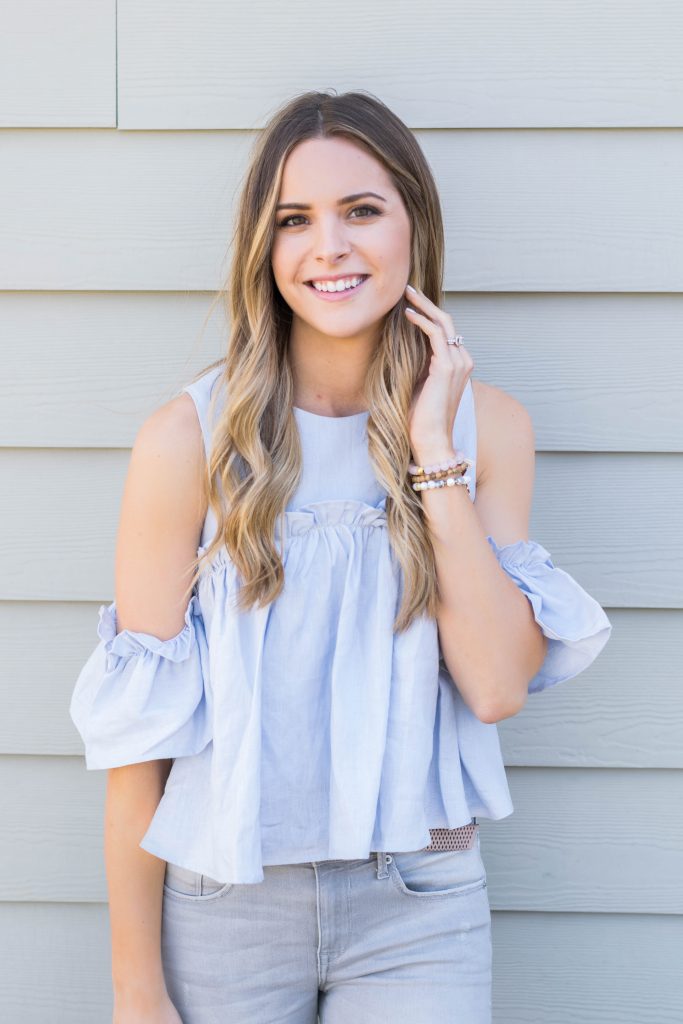 Cold Shoulder Ruffle Top - The Styled Press