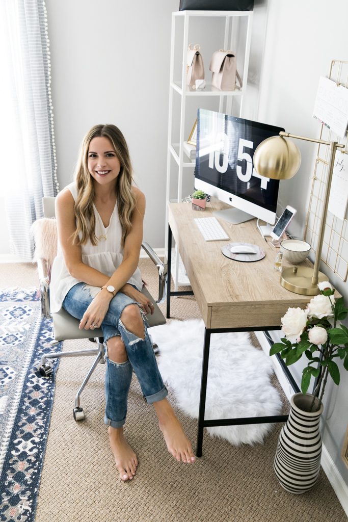 home office on a budget, Minneapolis fashion blog, blogger office reveal, taylor brown office tour