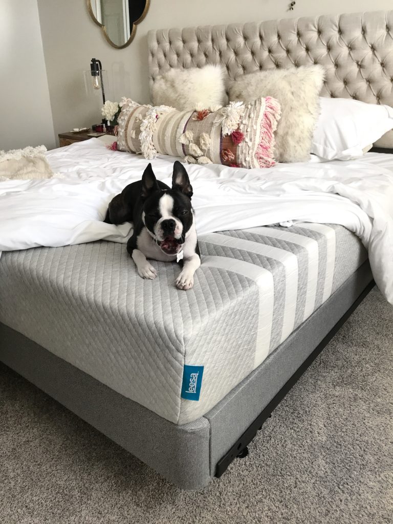 anthroplogie open market pillow, master bedroom updates, Leesa mattress review, Minneapolis blogger, boho bedroom
