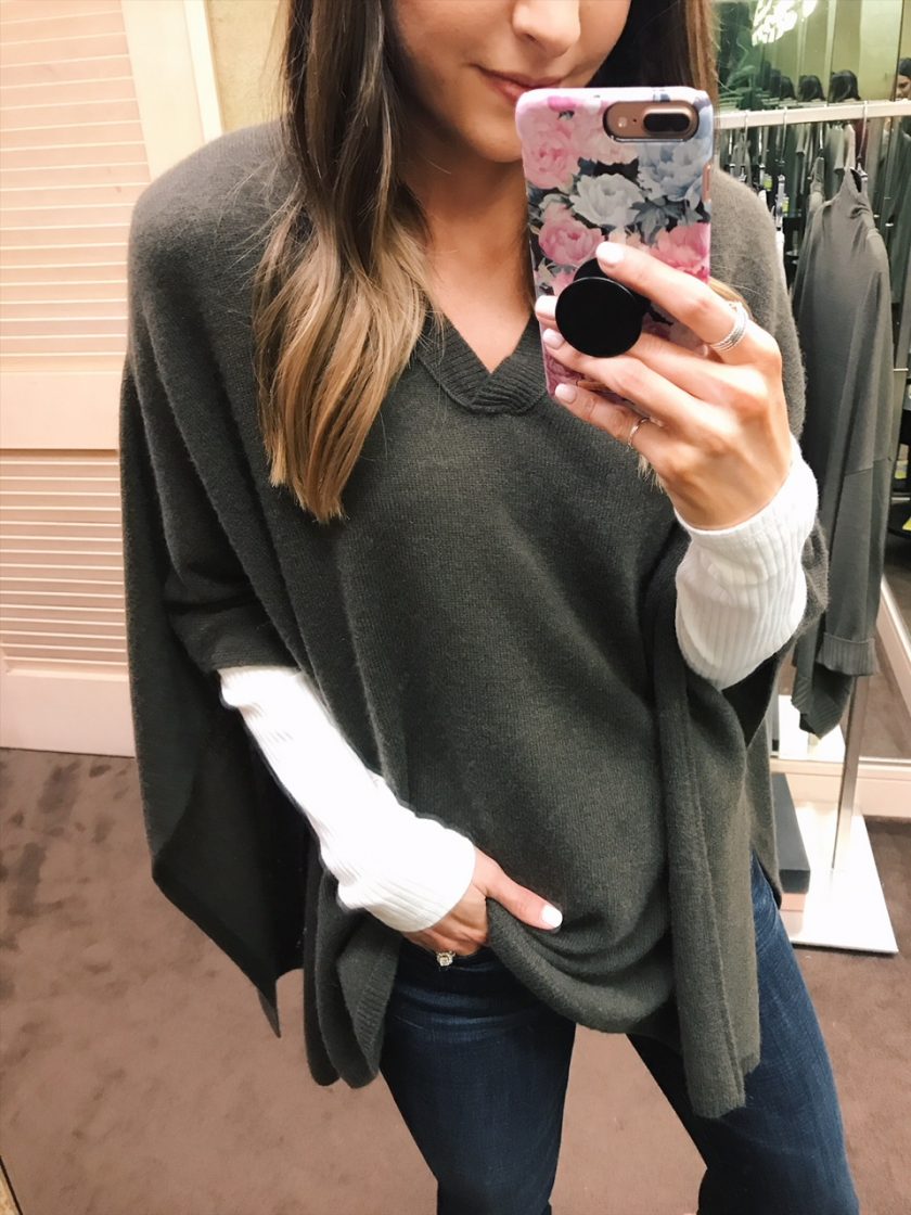 halogen cashmere poncho, fall outfits 2018, nsale
