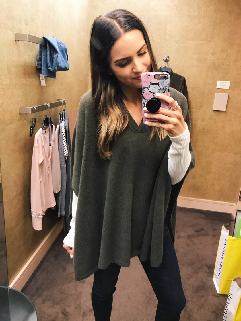 halogen cashmere poncho, fall outfits 2018, nsale