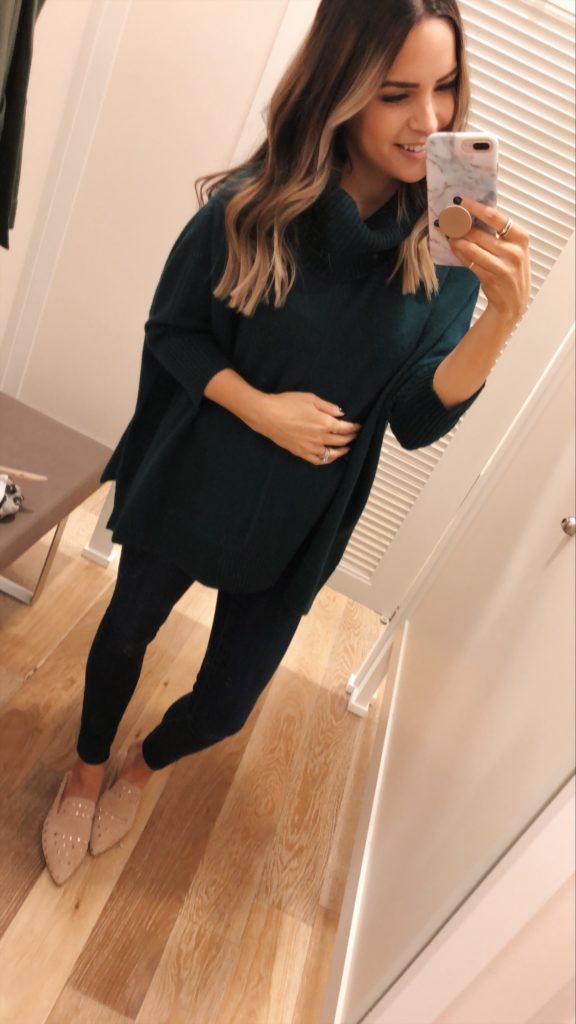 turtleneck poncho sweater loft