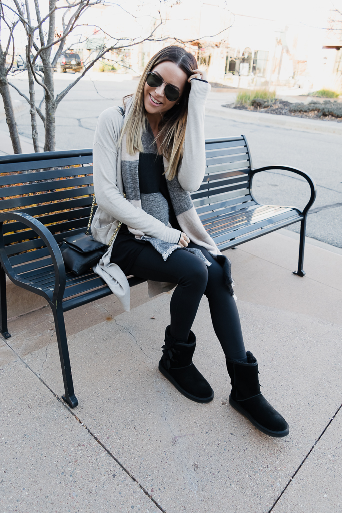 black ugg boots outfit