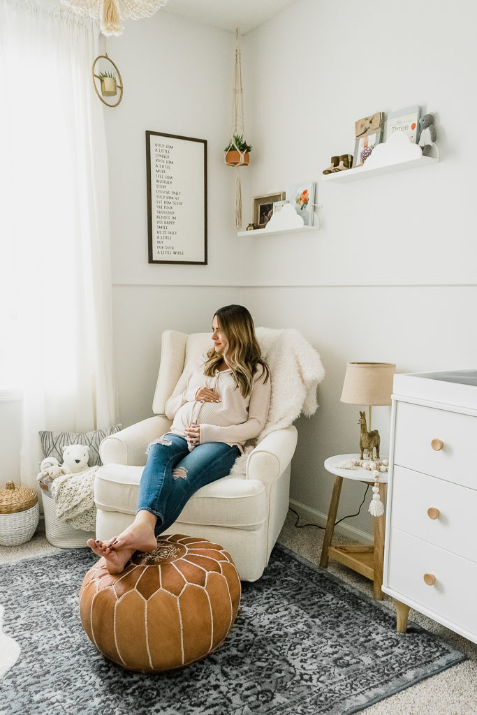 Boho cheap nursery glider