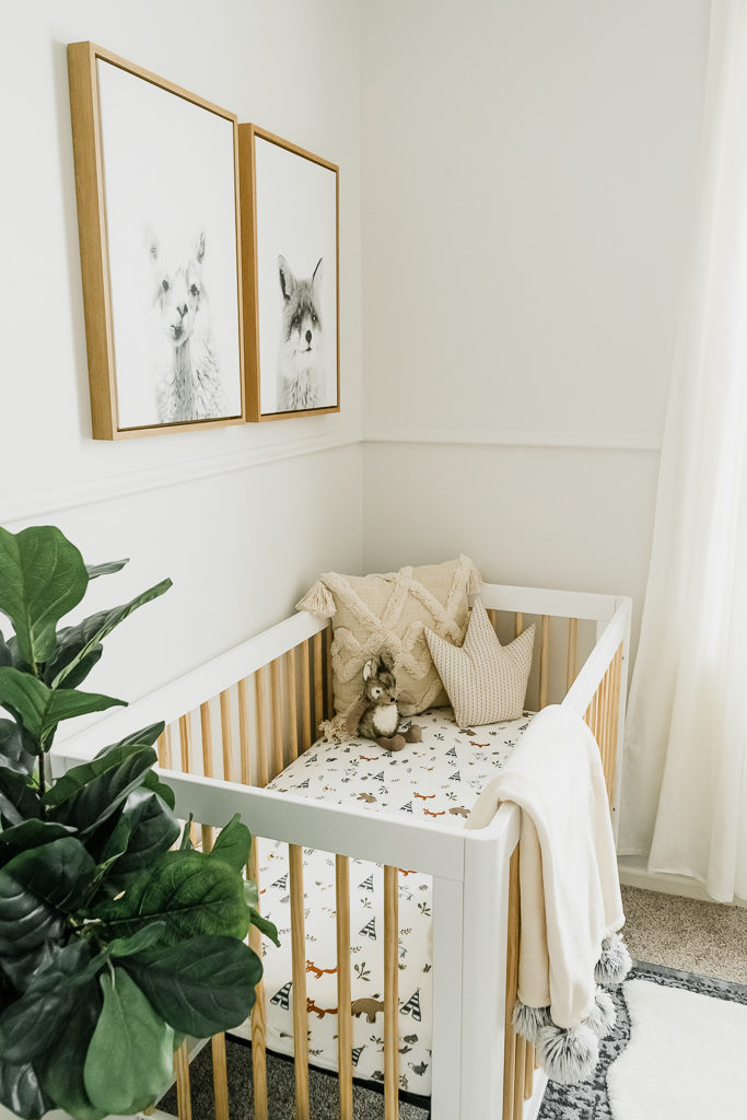 neutral boy nursery, boho nursery decor, buybuy baby, affordable nursery, babyletto lolly 3-in-1 crib