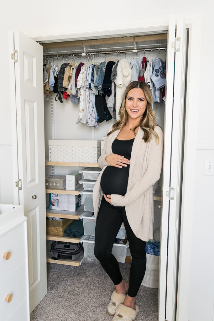 Nursery Elfa Closet System & Organization - The Styled Press