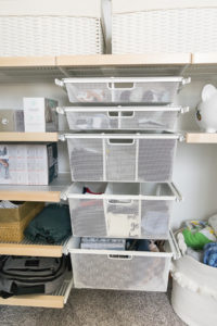 nursery elfa closet system, the container store, neat method minneapolis, nursery organization