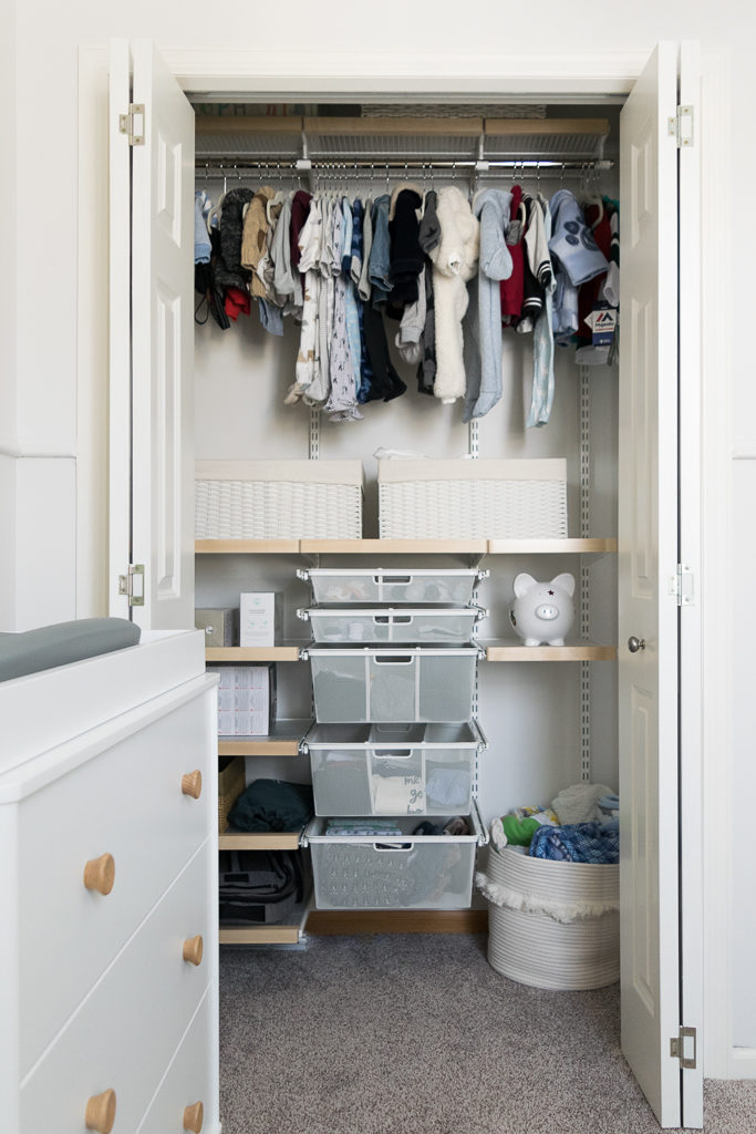 Nursery Closet Organization: ELFA Decor Upgrade from The Container