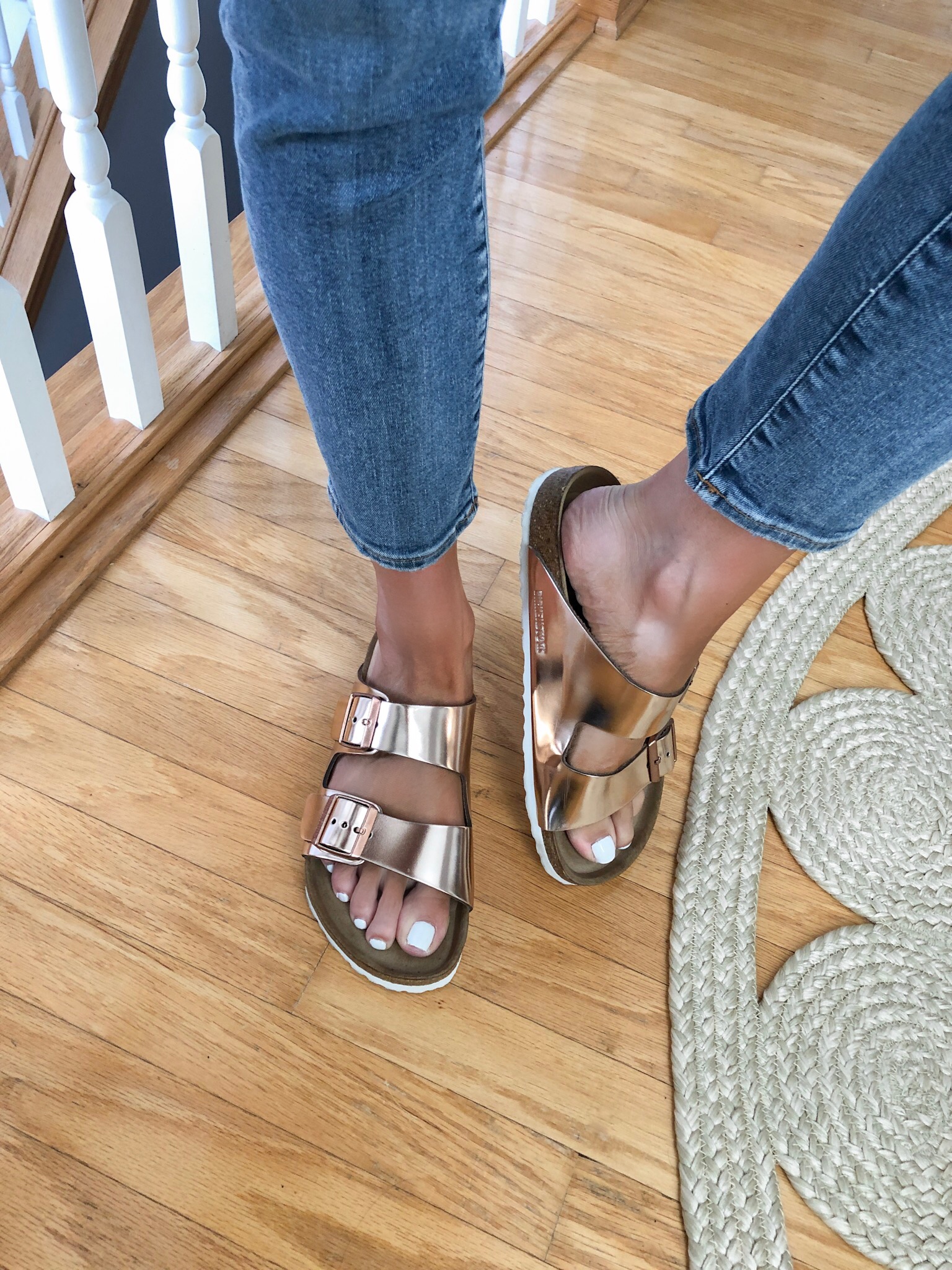 evereve Mother's Day sale 2019, rose gold Birkenstocks