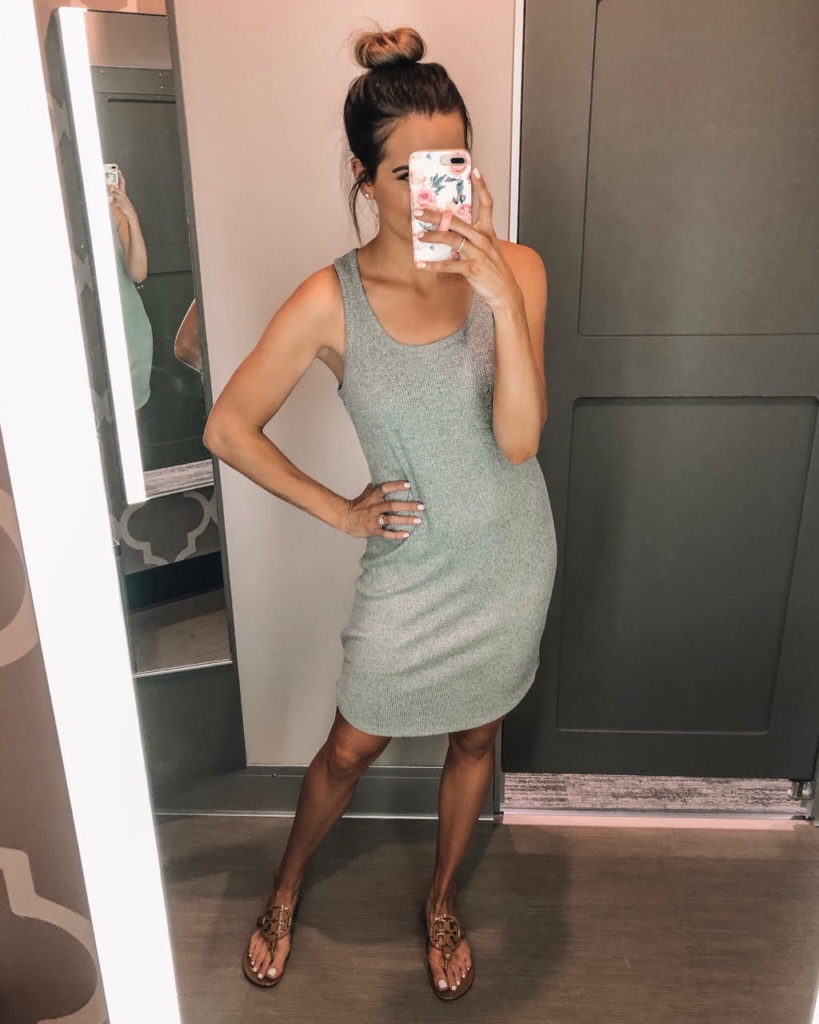 june target haul, target finds, Women's Casual Fit Sleeveless Crewneck Rib Knit Shift Dress - A New Day