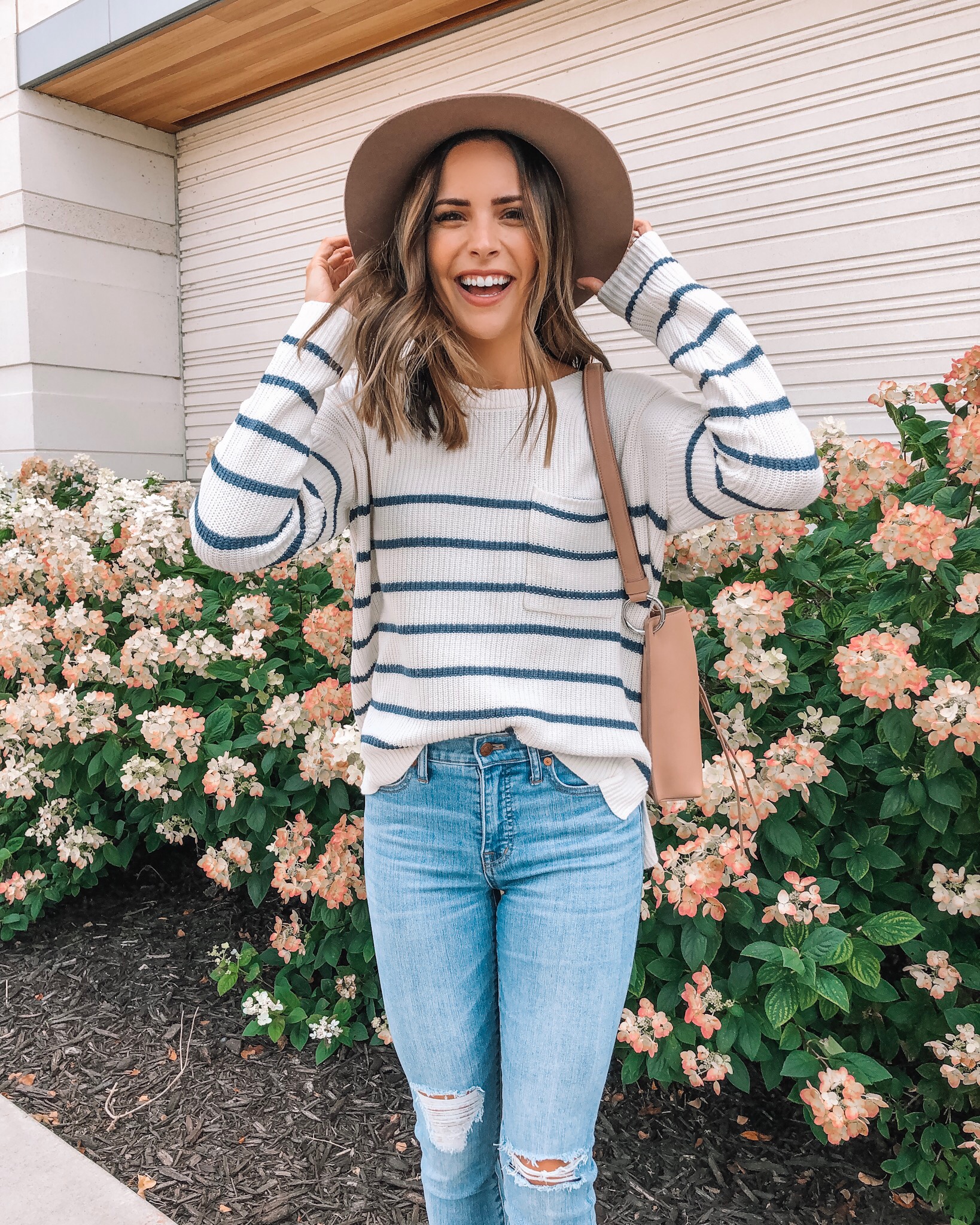 my go-to fall outfit, fall fashion, made well, Nordstrom, Rebecca minkoff small Megan crossbody bag, wool felt hat, Minneapolis blogger