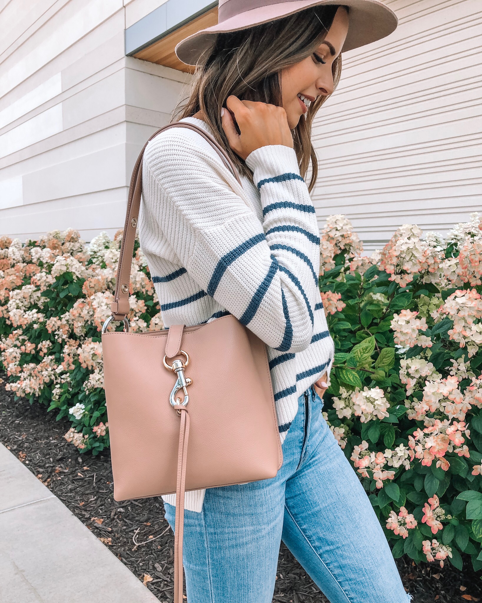 my go-to fall outfit, fall fashion, made well, Nordstrom, Rebecca minkoff small Megan crossbody bag, wool felt hat, Minneapolis fashion blogger