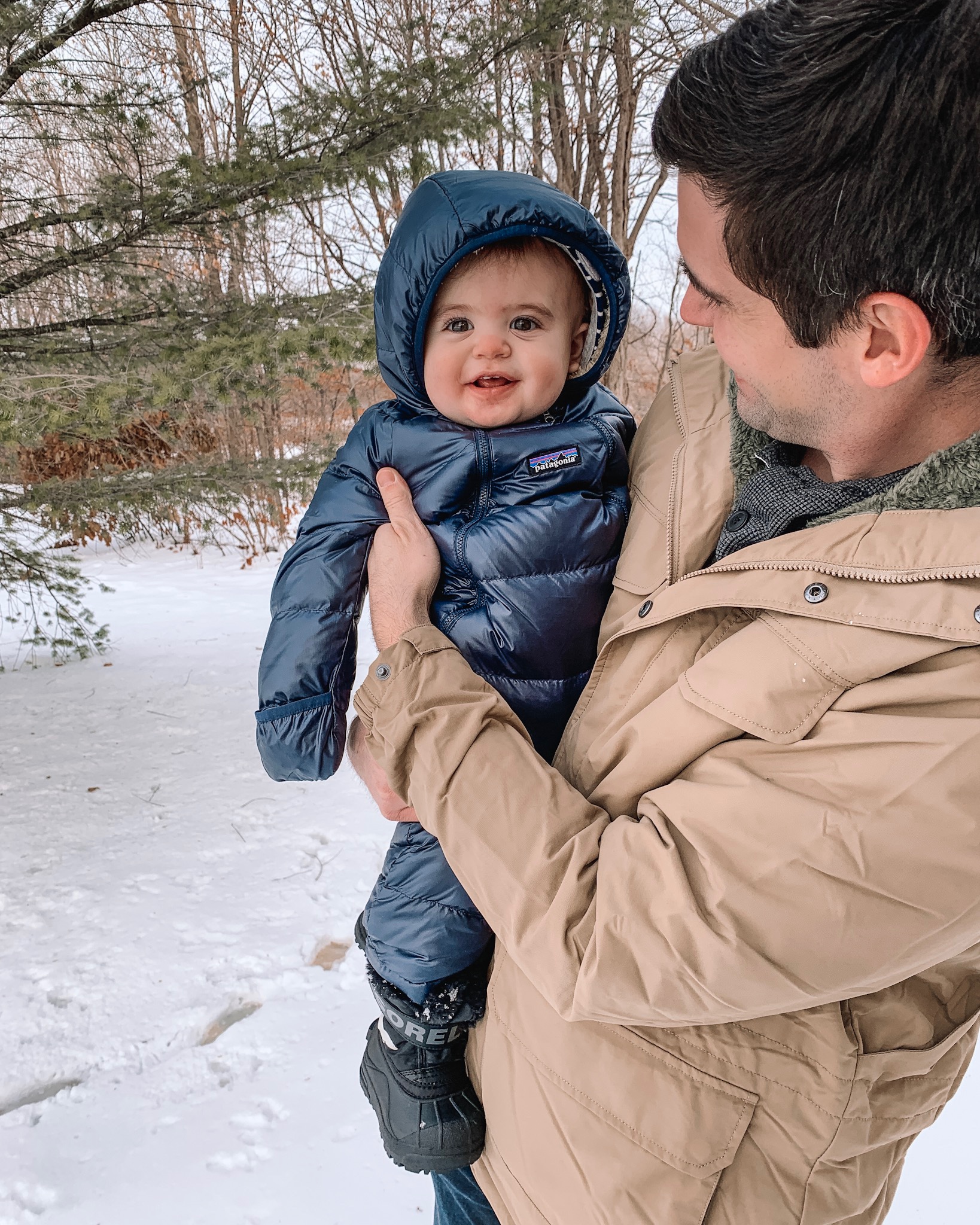 winter wear for family, gift guide, baby snowsuit, Patagonia, Sorel boots toddler, backcountry