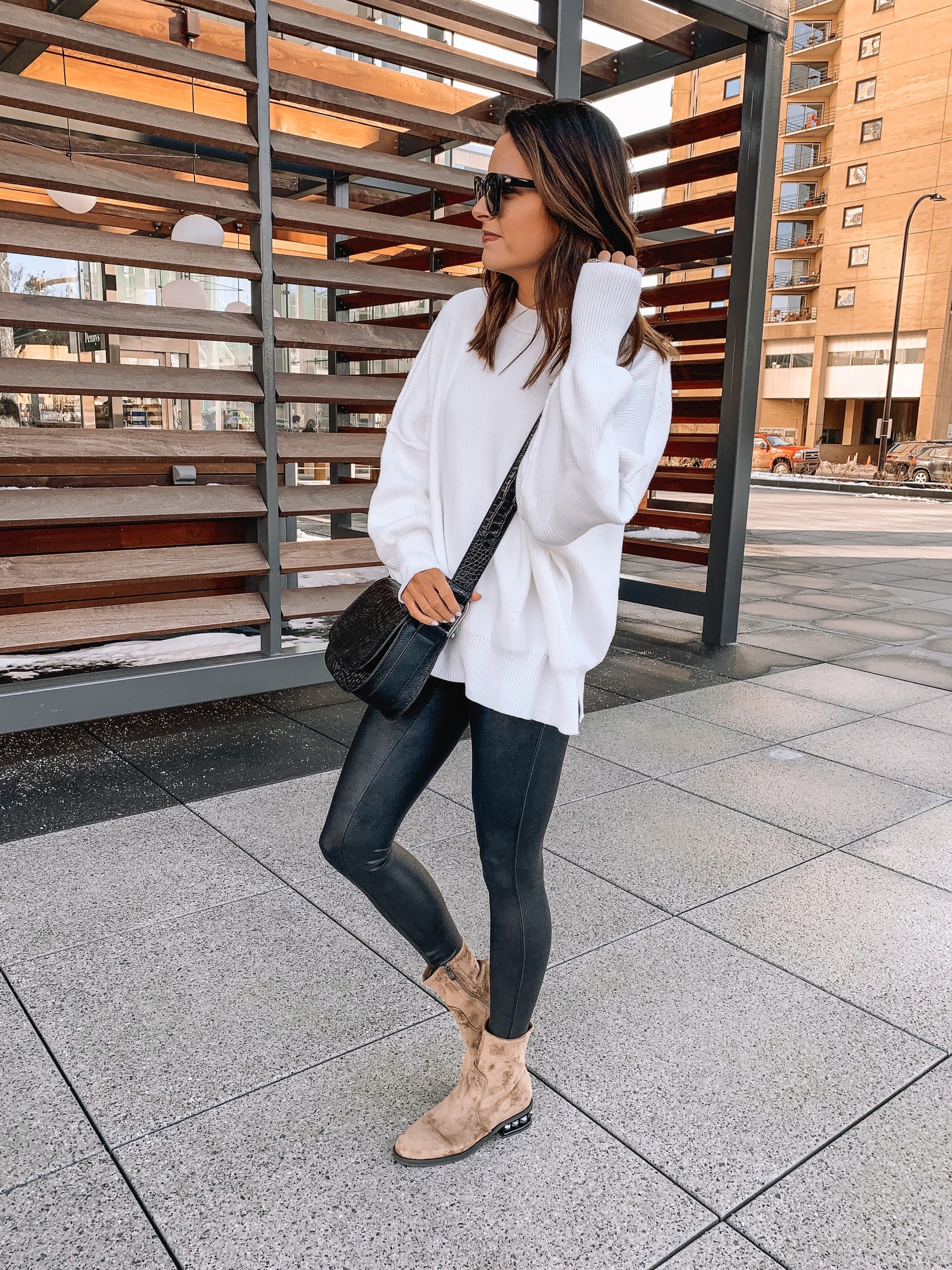 Fashion Look Featuring Knox Rose™ Tops and Vince Camuto Booties by  xoxostacyb - ShopStyle