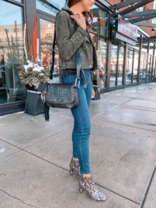 vince camuto snakeskin purse