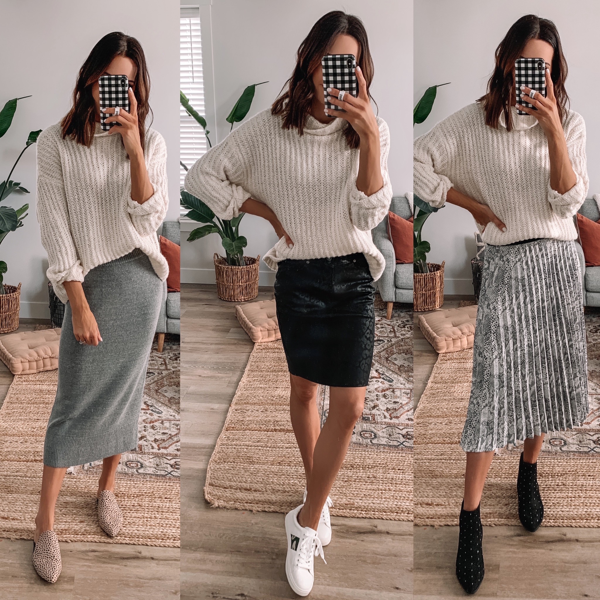 winter skirt outfits