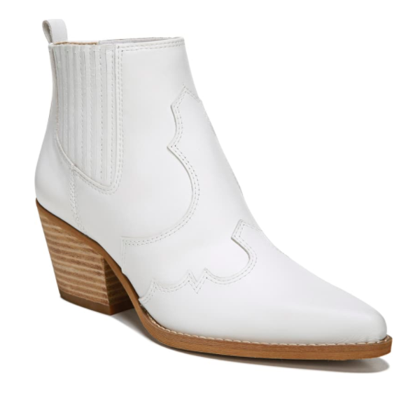 sam edelman, white bootie