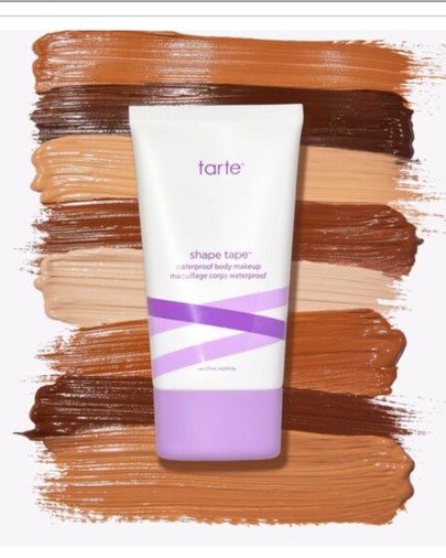 tarte, shape tape, body makeup