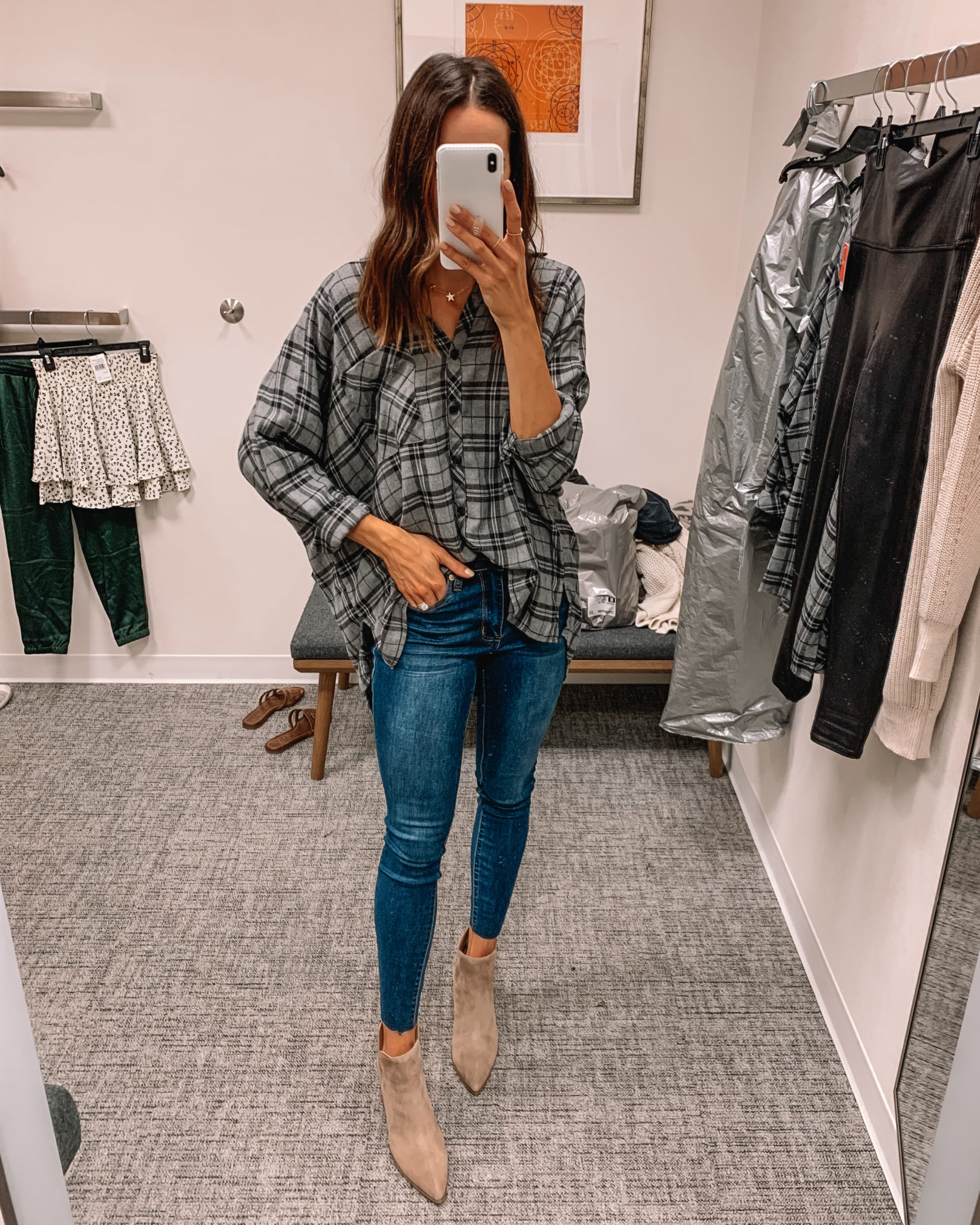 nsale try on, nsale 2020, Nordstrom anniversary sale, Brendon flannel shirt