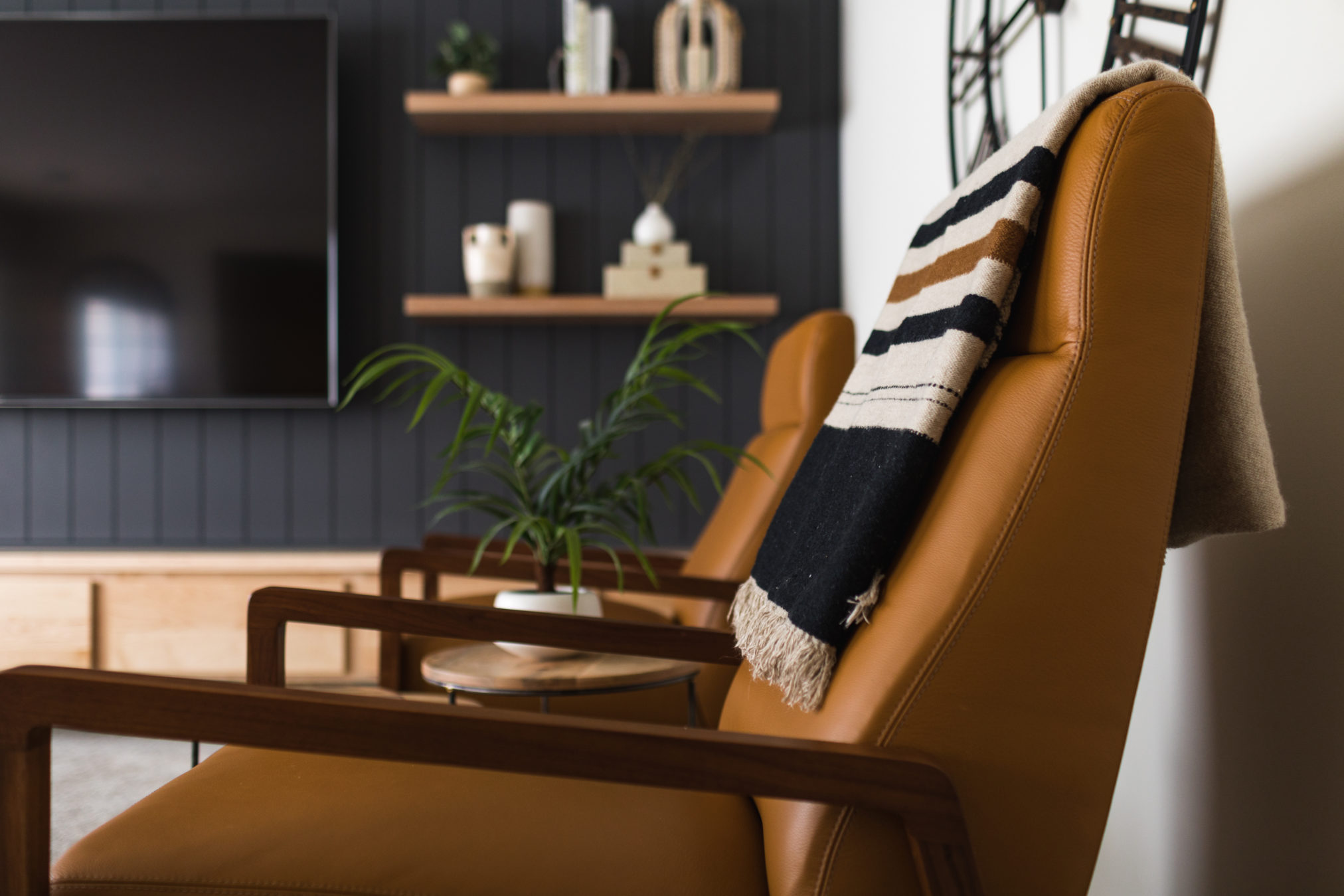 room & board Westport leather recliner 