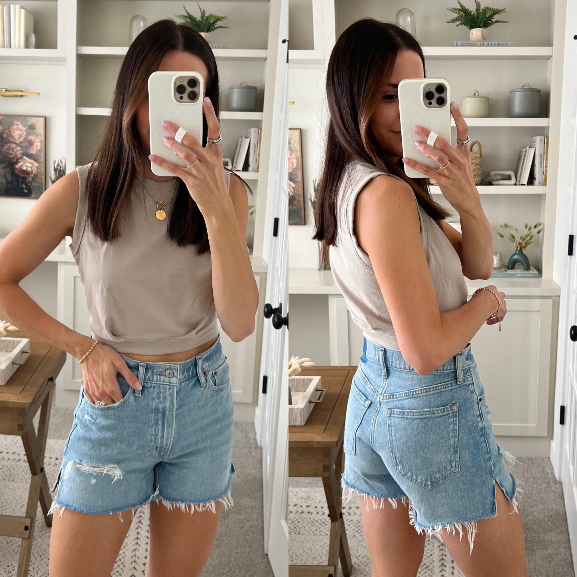 I'm midsize & have six clever hacks to help you survive summer, including  why you should ALWAYS size up in denim shorts