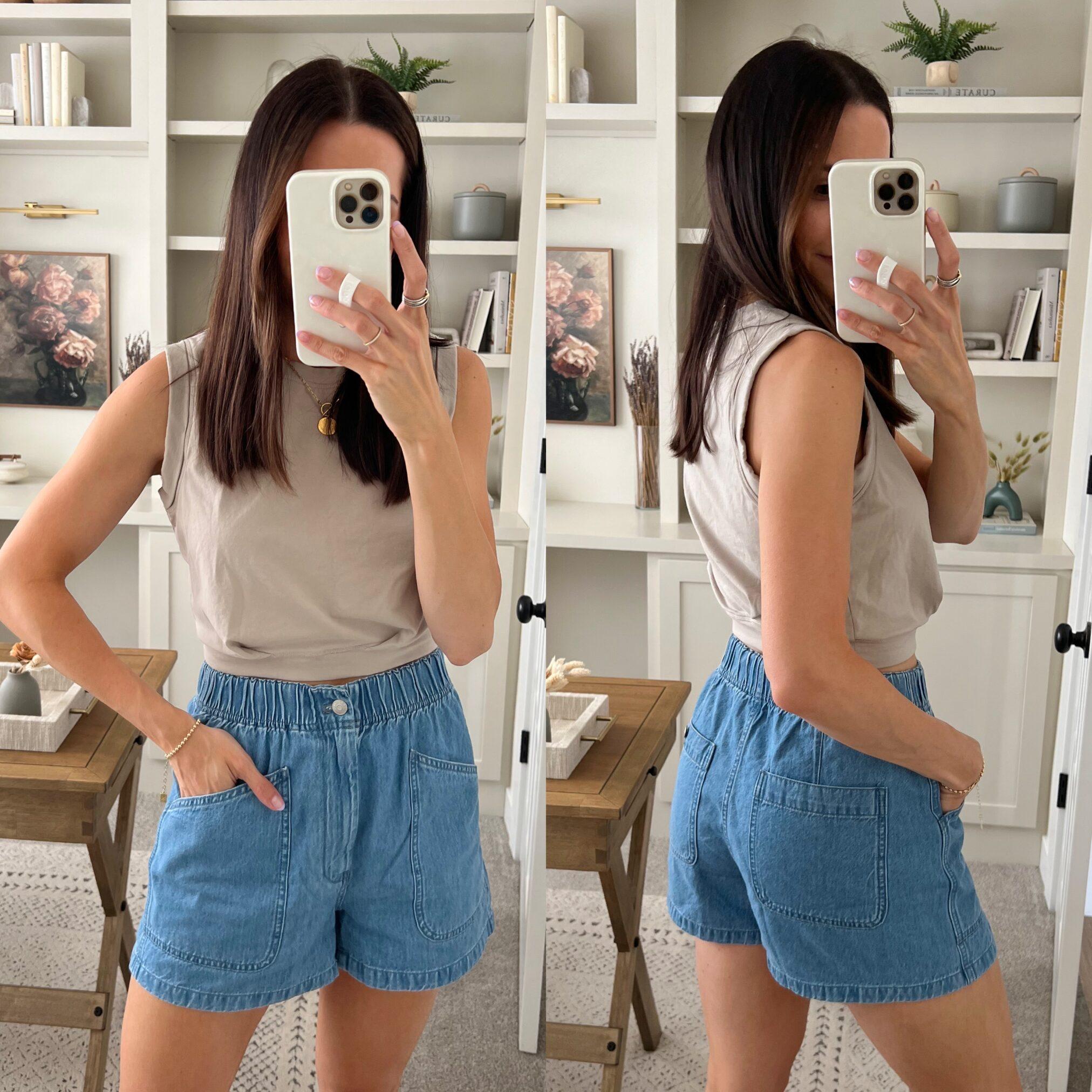 My Most Worn Denim Shorts + Review of each Pair - alittlebitetc